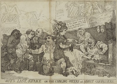 Witin viimeinen panos tai liittoutuneet äänestäjät ja ala-arvoiset tutkijat tekijältä Thomas Rowlandson